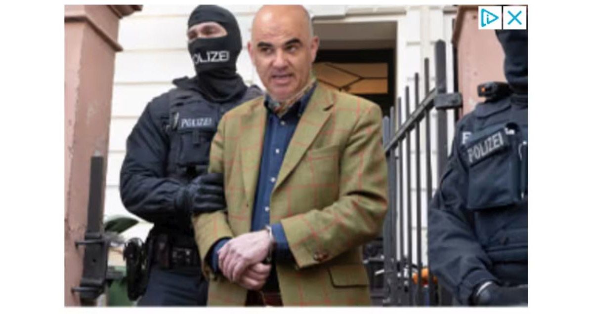 Fake-Werbung: Die Verhaftung von Bundespräsident Alain Berset (Quelle: Screenshot)