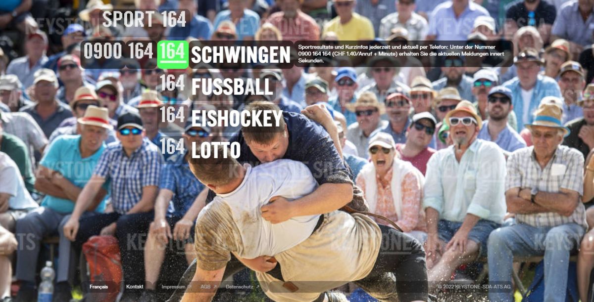 «Sport164» - Foto: KEYSTONE «Sport164» - Foto: KEYSTONE