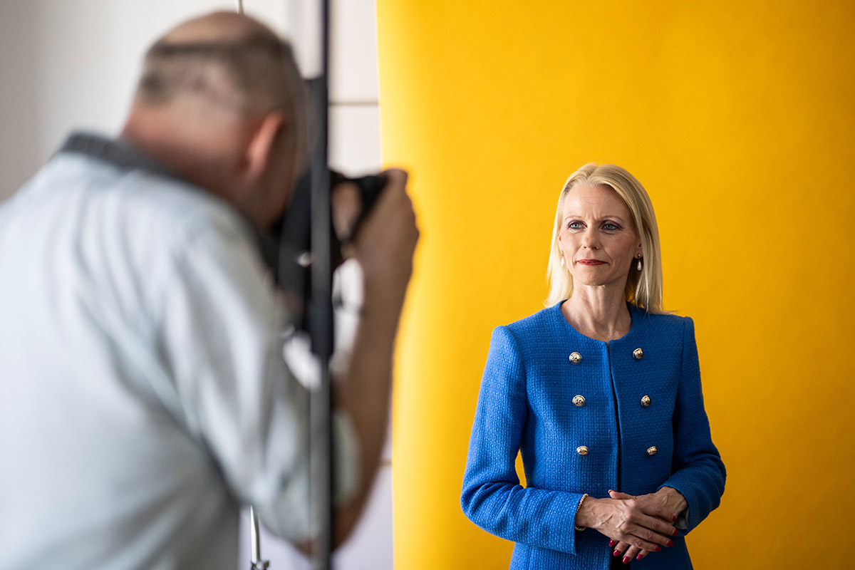 Making-of PEV le 12 juin 2023 : Lilian Studer, conseillère nationale et présidente du Parti évangélique (PEV). Photo : KEYSTONE / Alessandro della Valle